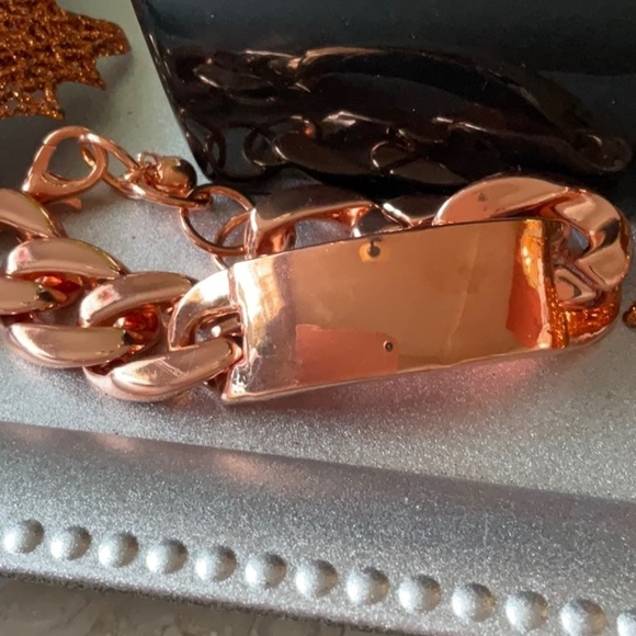 IDENTIFY MY LOVE ID NECKLACE AND BRACELET SET IN ROSE-GOLD - Picture 3 of 4